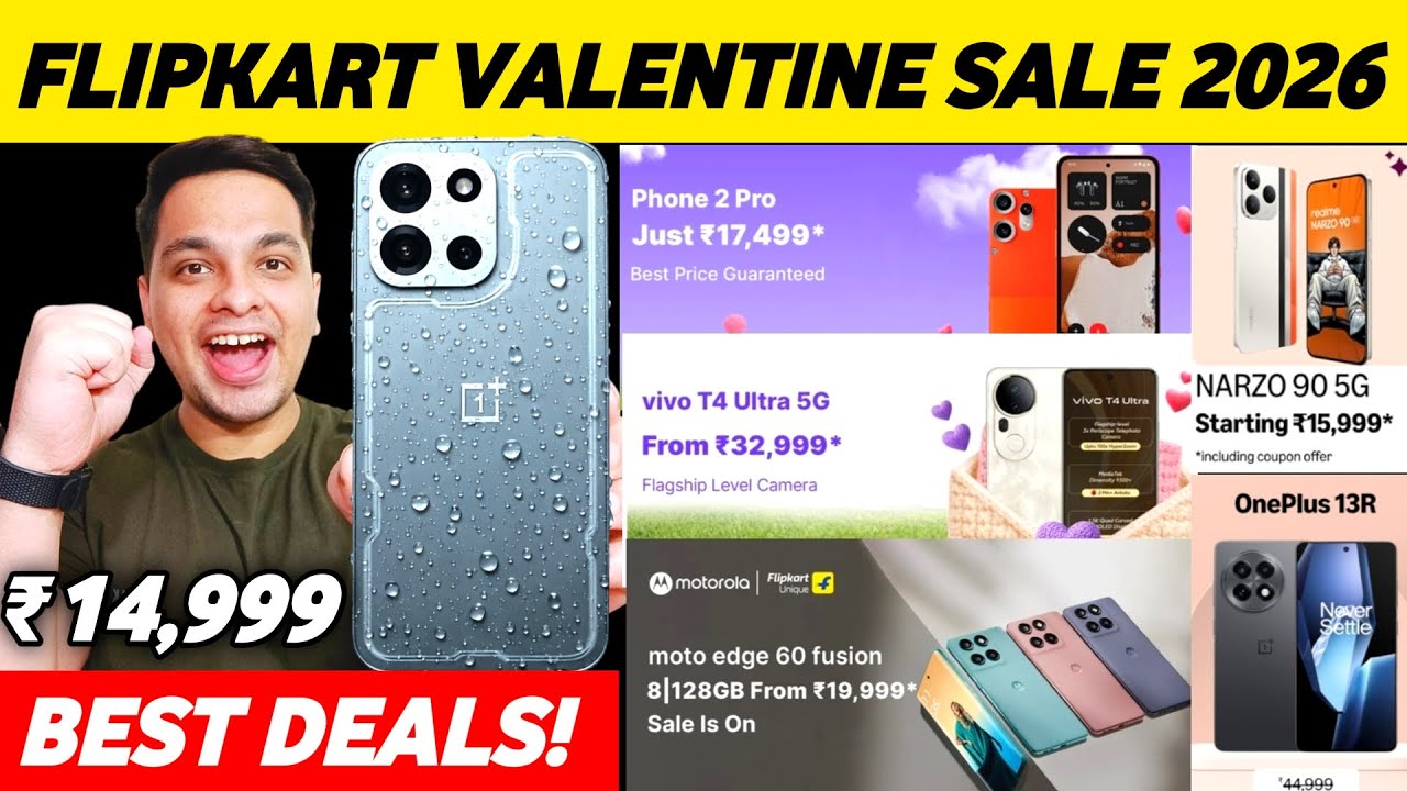 Flipkart Valentine Day Sale 2026 - 10+ Best Smartphone Deals | Flipkart Valentine Sale Mobile Offers