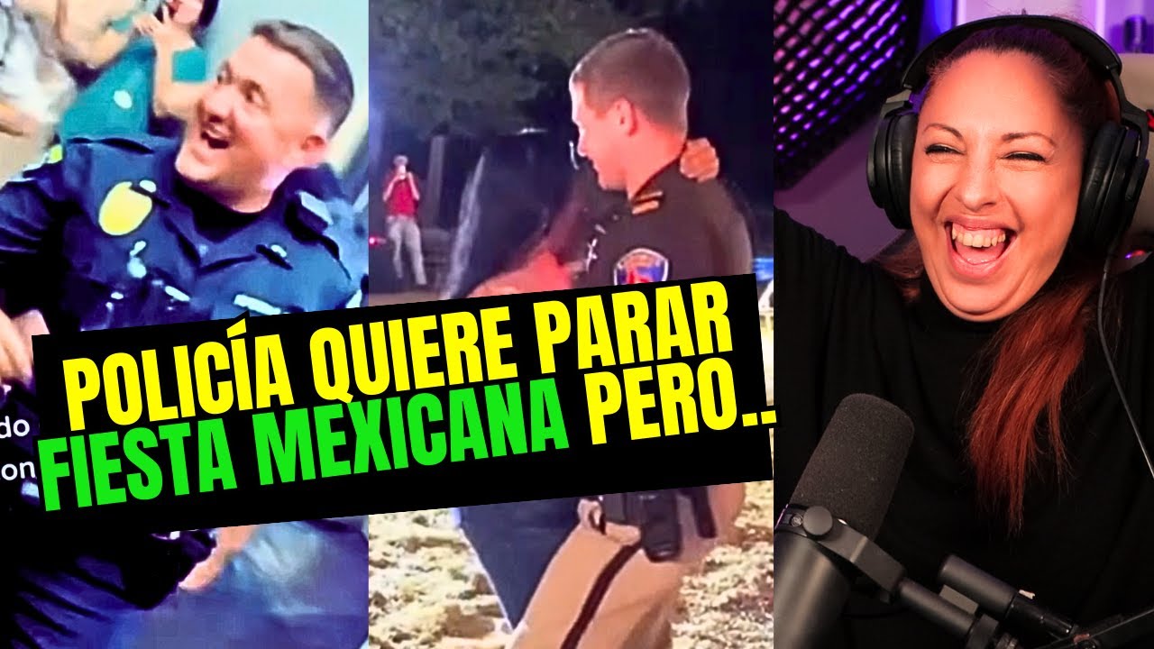 Cuando viene la POLICÍA GRINGA a parar tu fiesta pero eres MEXICANO | CECI Dover reacciona