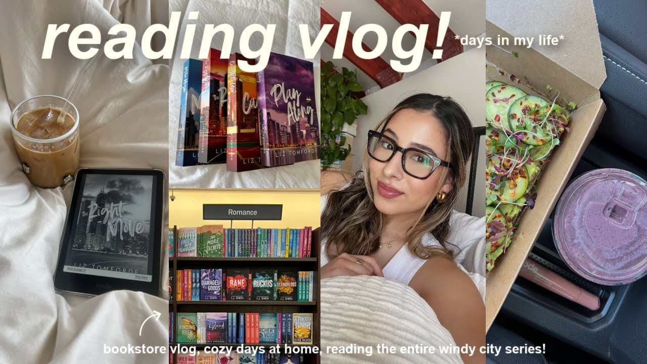 VLOG!🧸 cozy & productive days, bookstore vlog, new books, & reading the entire windy city series!