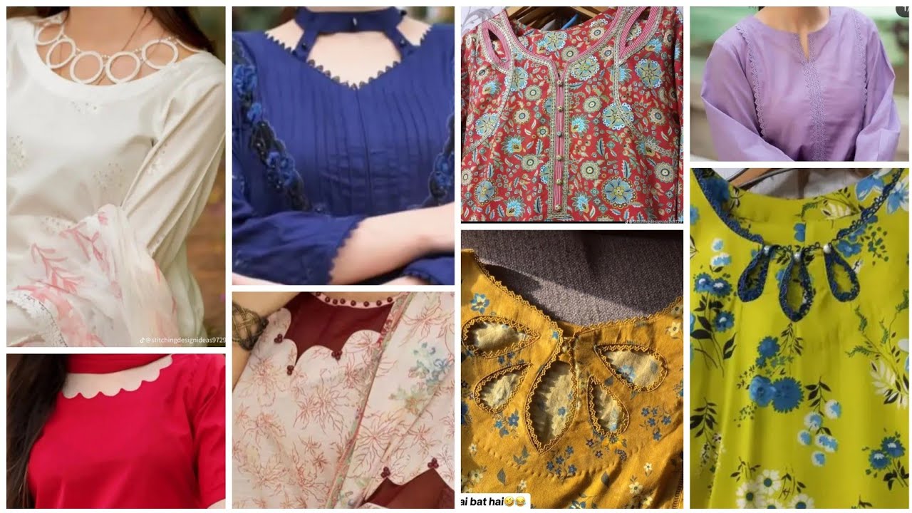 Beautiful Neck Designs for Lawn Dresses 2024 | Stylish Gala Design 2024 | Latest Neck Designs