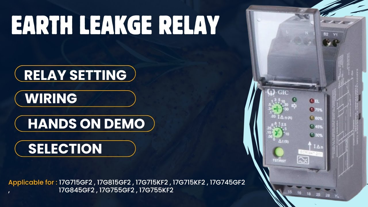 Learn GIC ELR(earth leakage relay) current setting , Wiring & Selection.