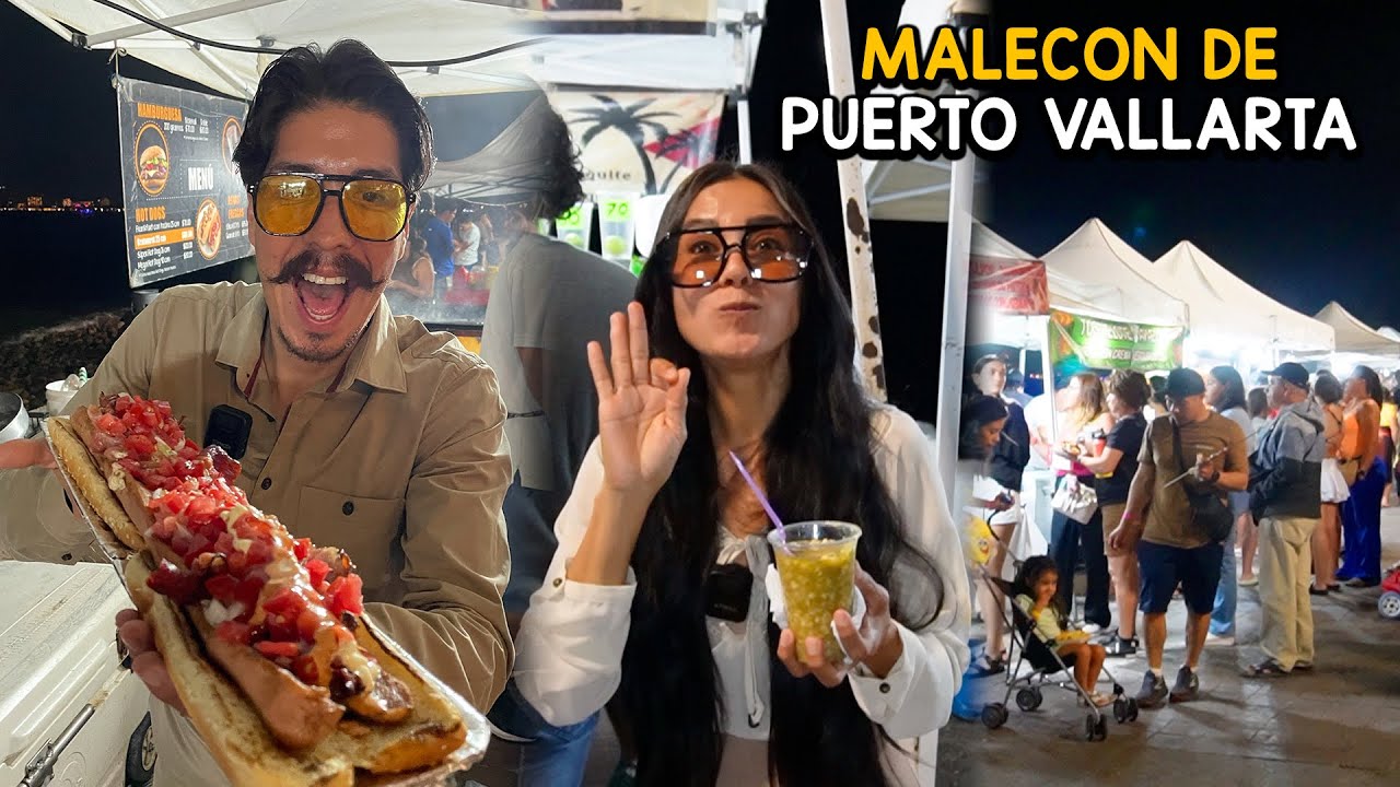 ¡Esto NO TE LO PUEDES PERDER! Los Puestos de Comida del Malecón de Puerto Vallarta ¡Te Sorprenderán!