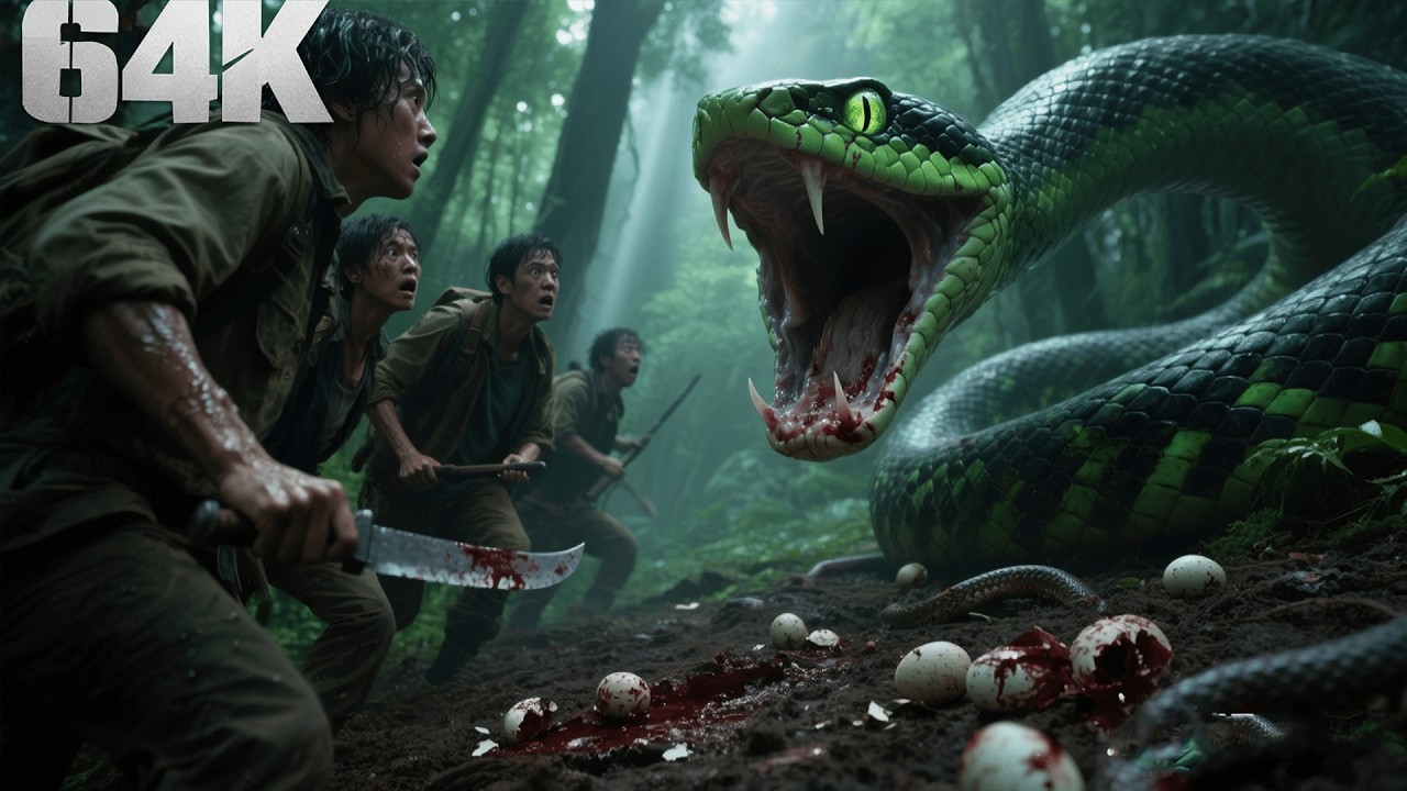 Dragon Pond Monster | Genetic mutation! Giant python launches a frenzied attack on humans