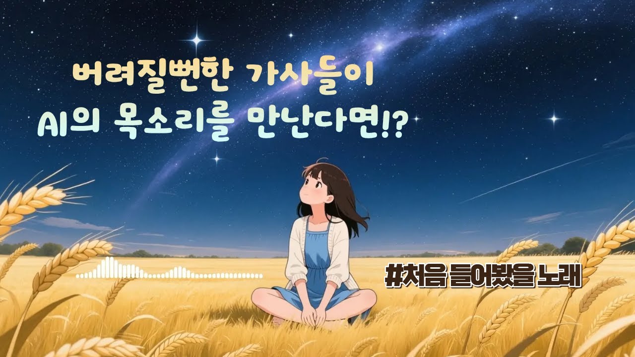 무명 작사가의 미발매곡을 감성있는 AI가 부른다면?