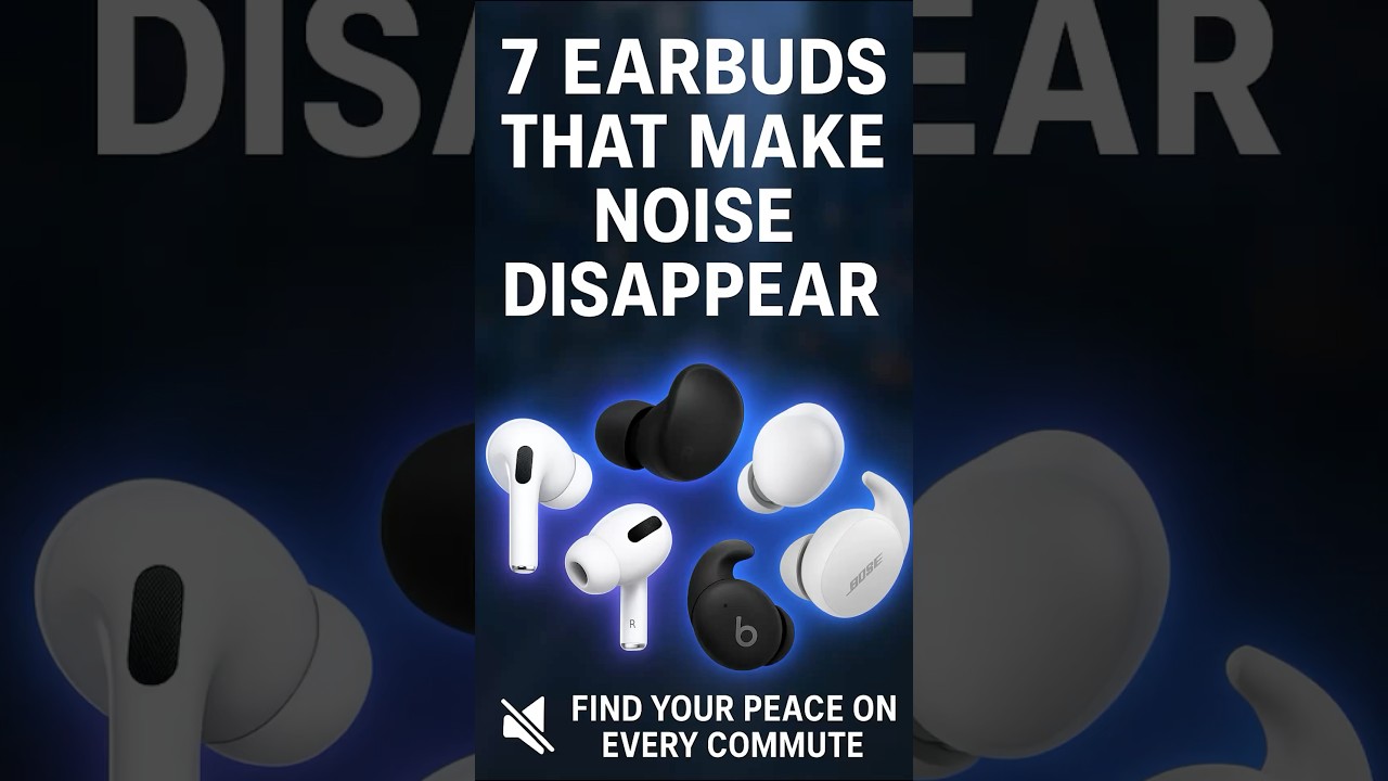 7 Earbuds That Make Noise Disappear#TechShorts#CommuterLife#BestEarbuds2025#GadgetReview