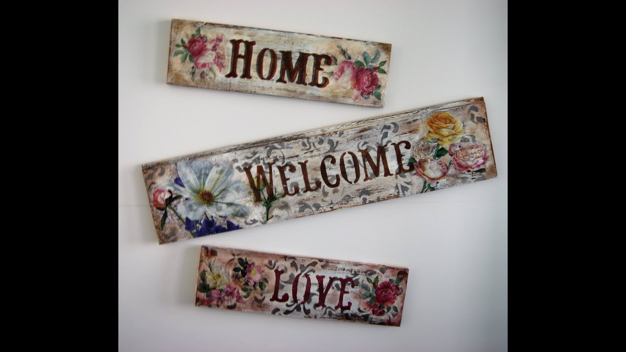Decoupage -Stencil-Decapado de tablilla