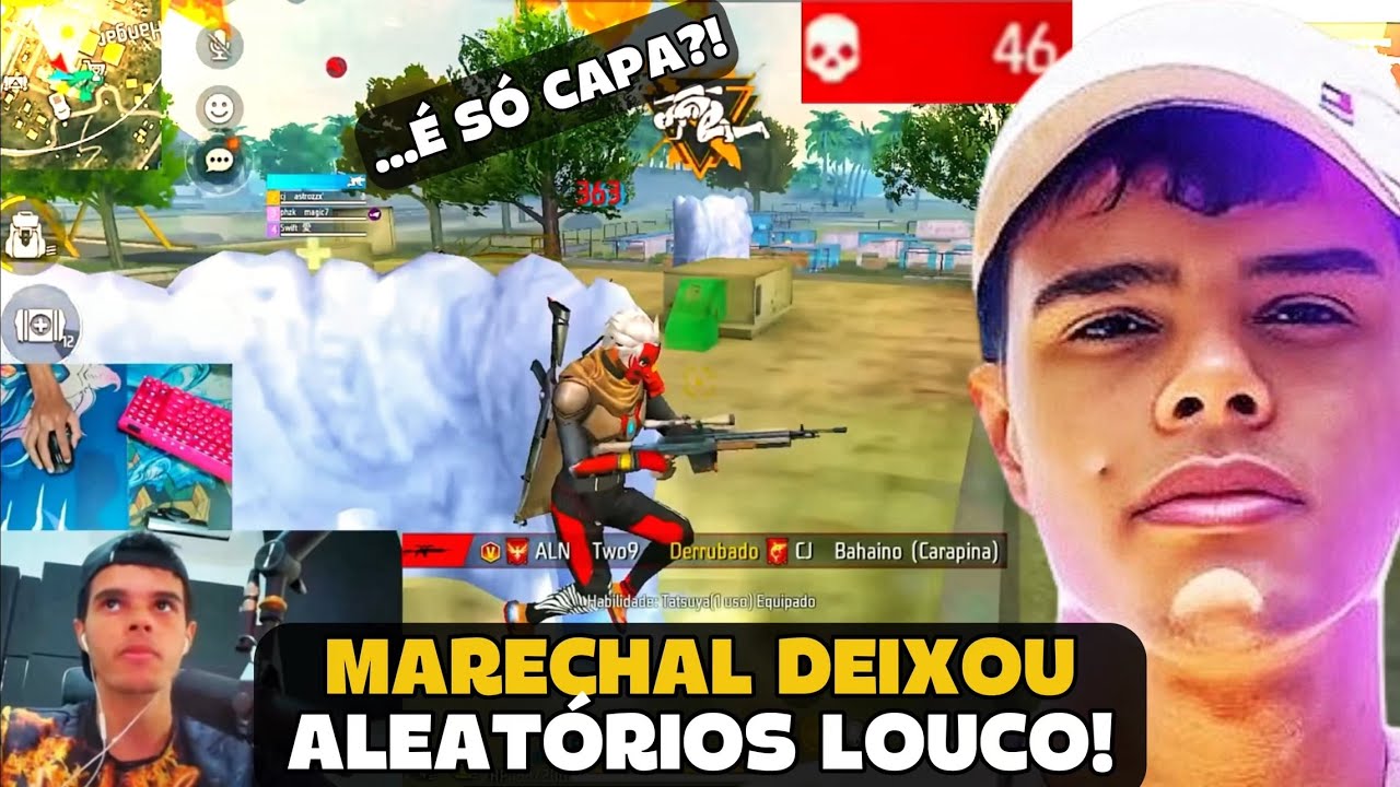MARECHAL DEIXOU OS ALEATORIOS IMPRESSIONADO COM A SUA SENSI NA RANK! FREE FIRE - MARECHAL HIGHLIGHTS