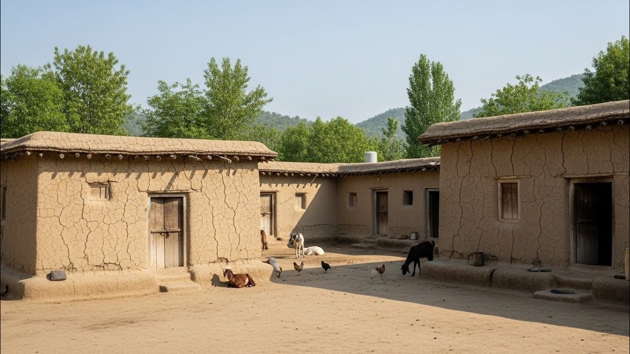 Real Life in a Remote Pakistani Village | Simple Mud House Village Life