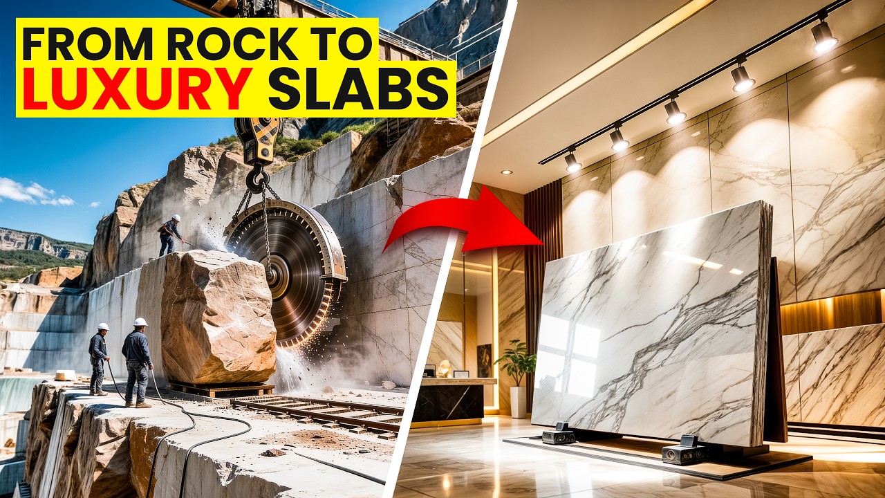 Incredible Marble Mining Process | Amazing Engineering