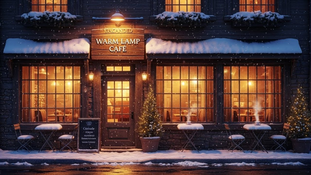 Warm Lamp Cafe ☕ Soft Vocal Background Music | Relax & Focus