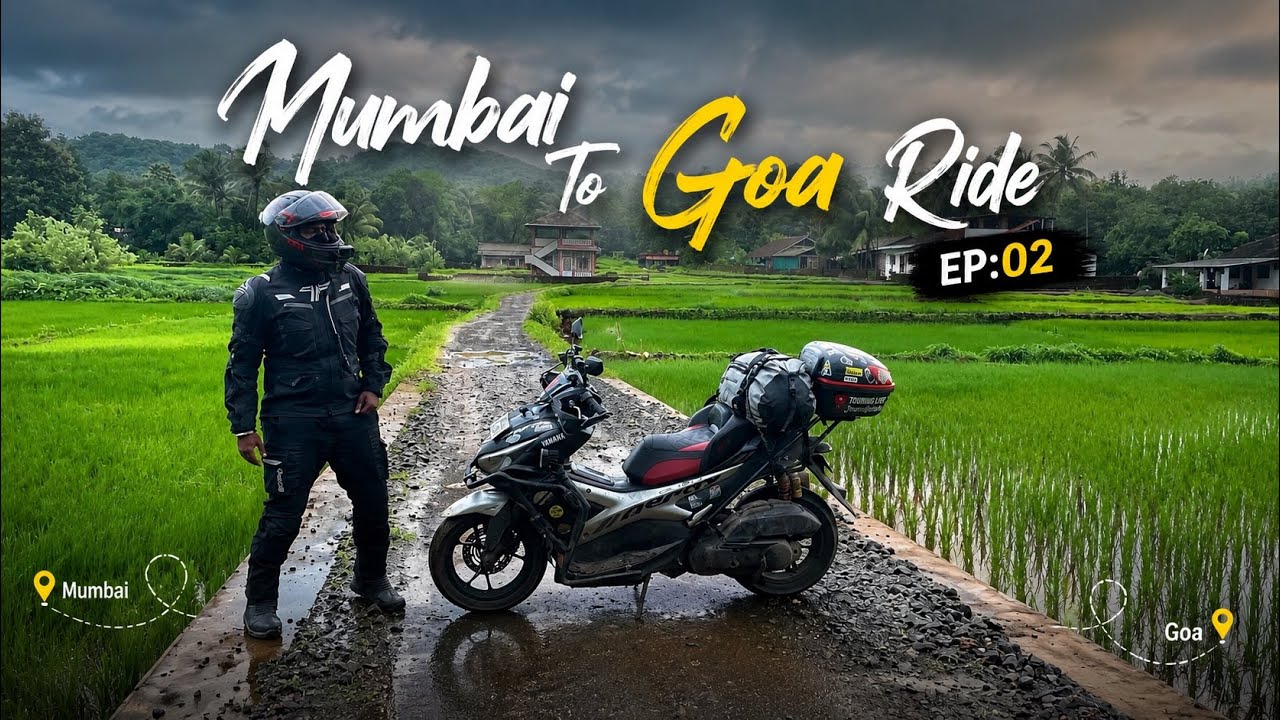 Mumbai To Goa Monsoon Ride | Beach, Ride & Adventure | Mumbai Return | EP.02