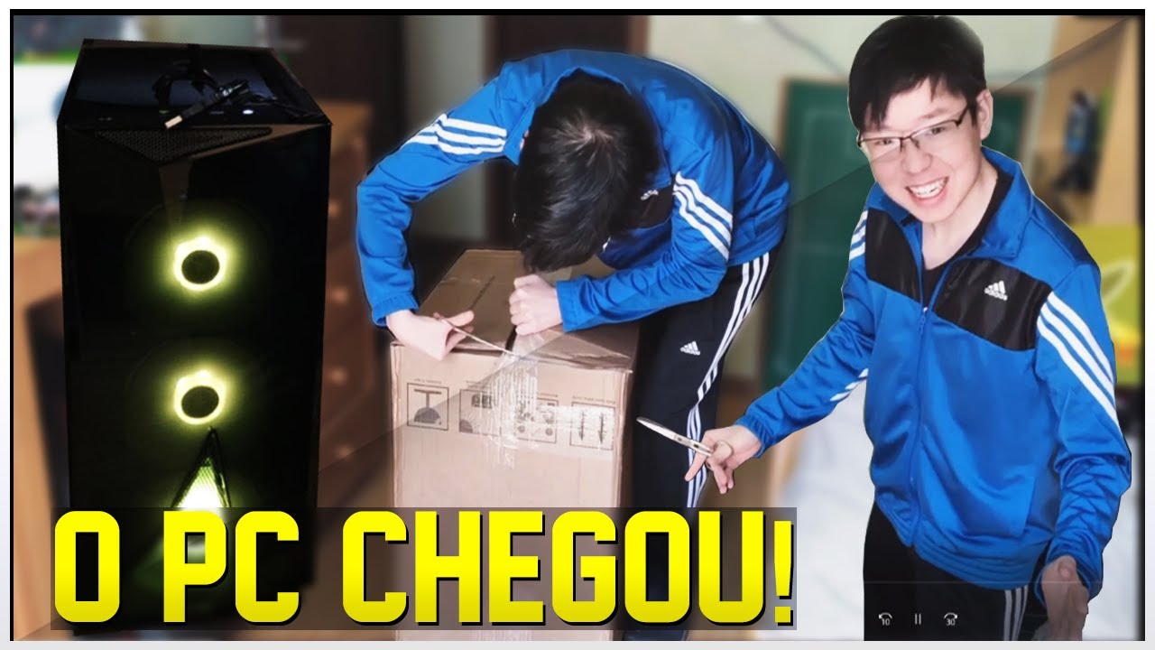 LIMINHA MOSTRA UNBOXING DO PC NOVO QUE GANHOU DO FALLEN, DO GAULES E DA COMUNIDADE