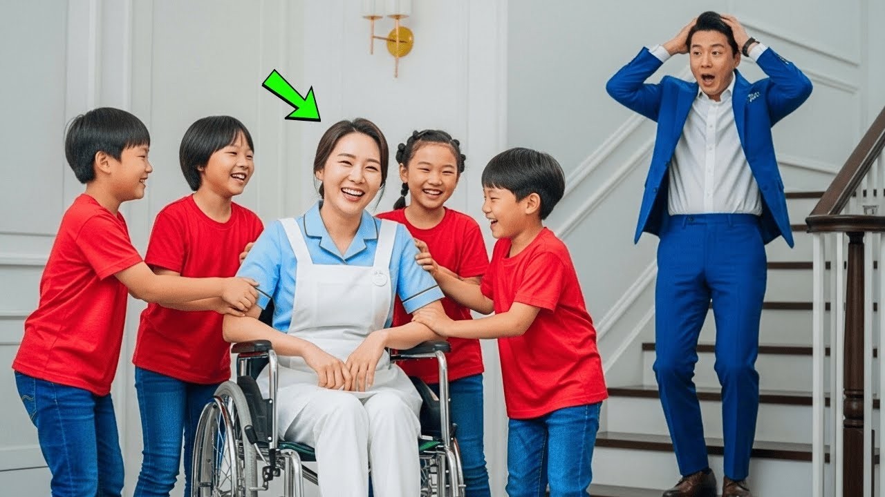 재벌의 네 자식 때문에 어떤 보모도 하루를 버티지 못했다  그러나 휠체어에 앉은 새 보모가 오자, 전례 없는 일이 벌어졌다