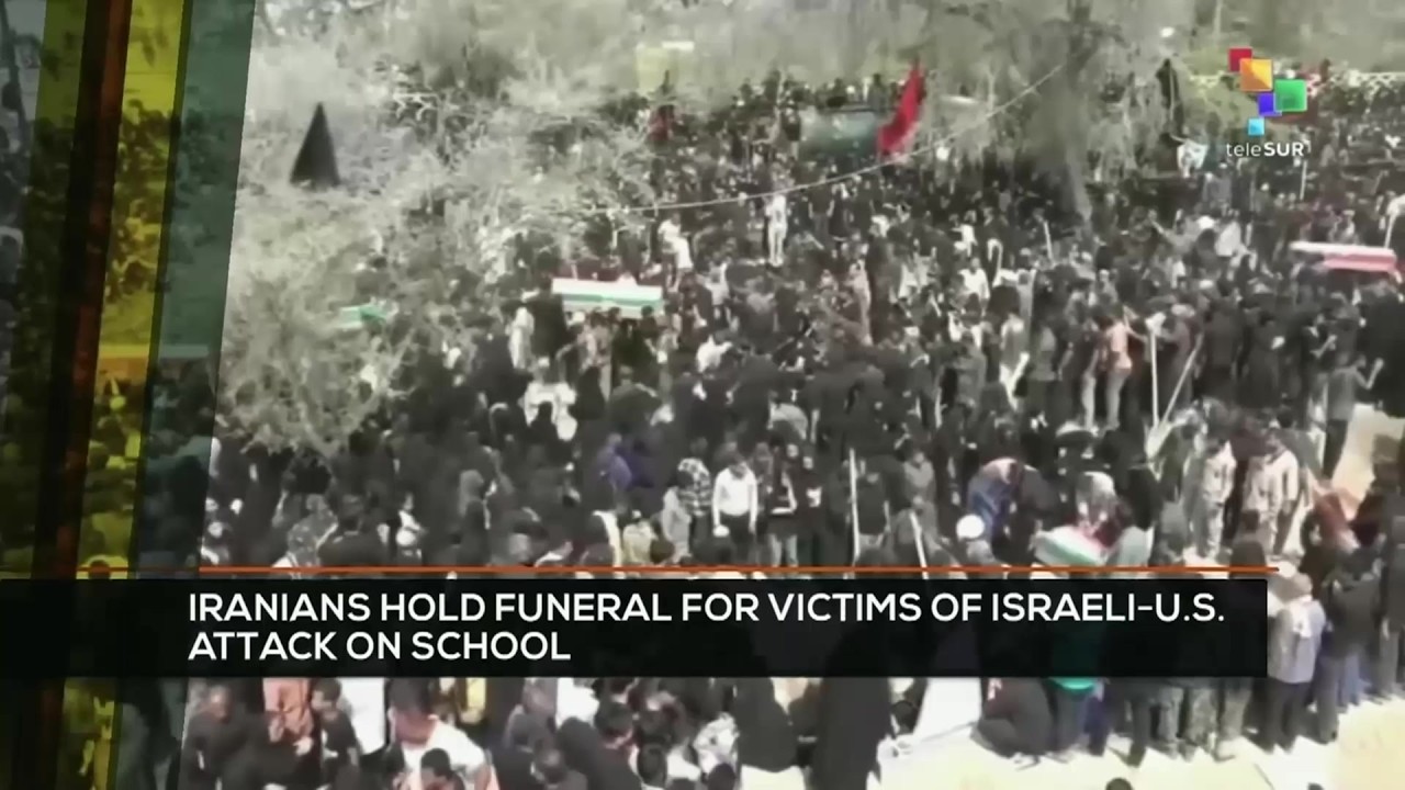 FTS 12:30 03-03: Iranians hold funeral for victims of Israeli-U.S. attack on school