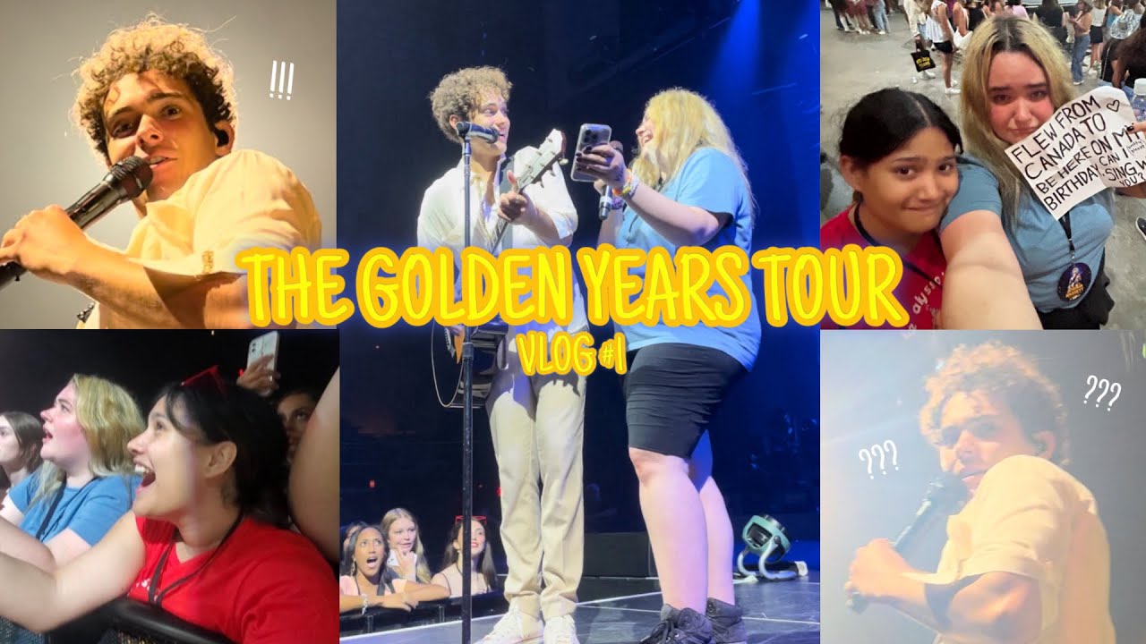 I SANG WITH JOSHUA BASSETT??? | THE GOLDEN YEARS TOUR VLOG #1