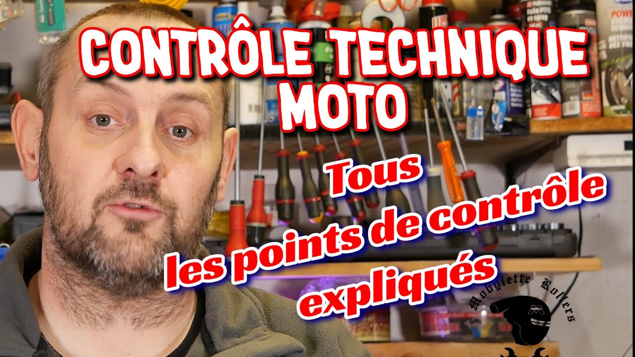 CONTROLE TECHNIQUE MOTO : les points de contrôle expliqués. Valable aussi à titre personnel.