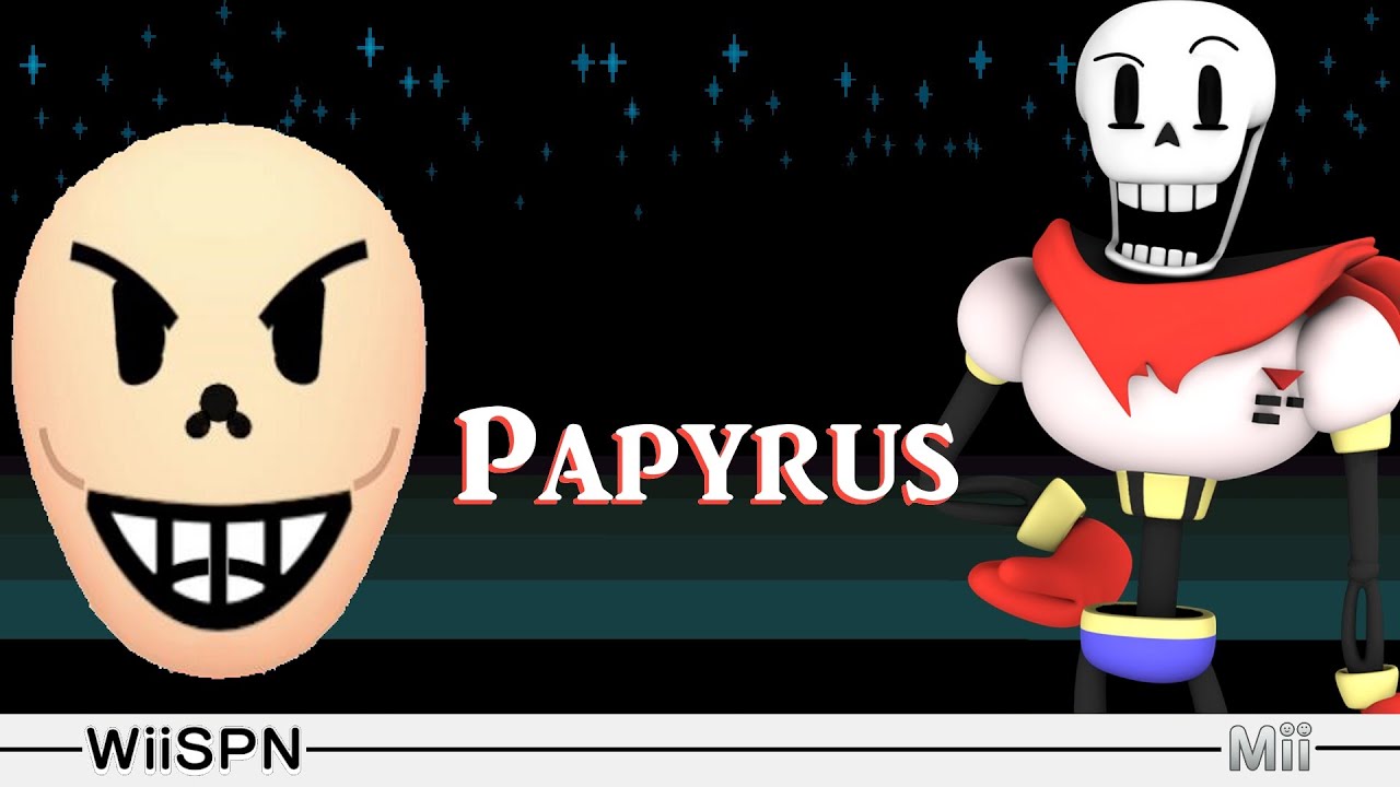 Mii Maker: How To Create Papyrus!