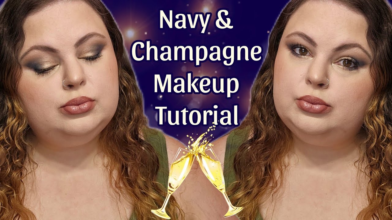 Navy & Champagne (Makeup Tutorial) 