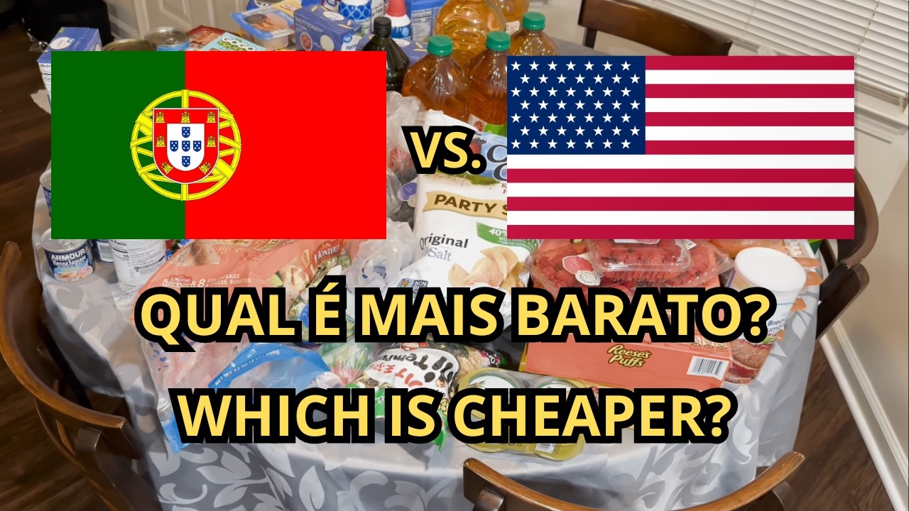 Portugal vs. EUA: haul de supermercado