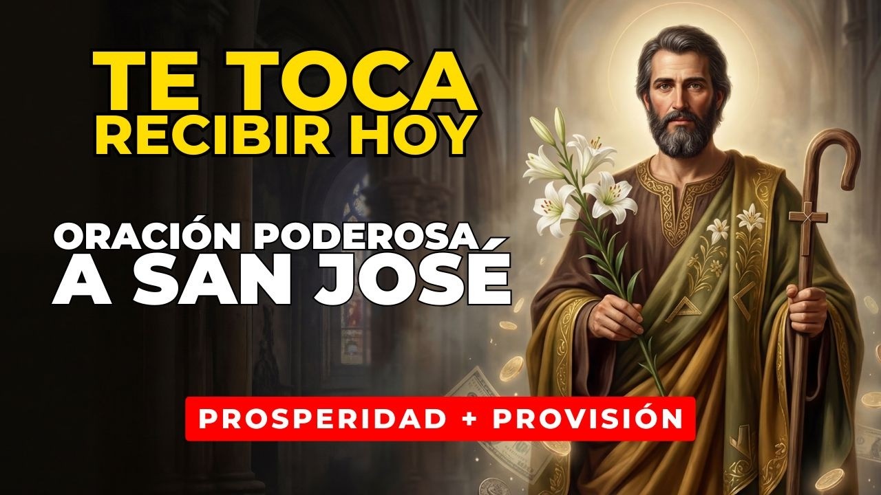 Recibe prosperidad en 7 minutos con esta poderosa oración a San José y abre la provisión