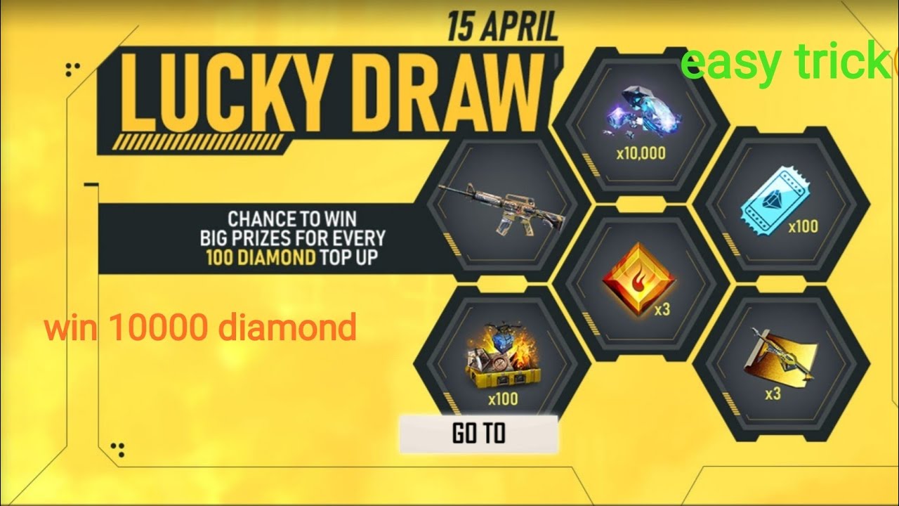 How to win in free fire Lucky draw easiest trick 😉