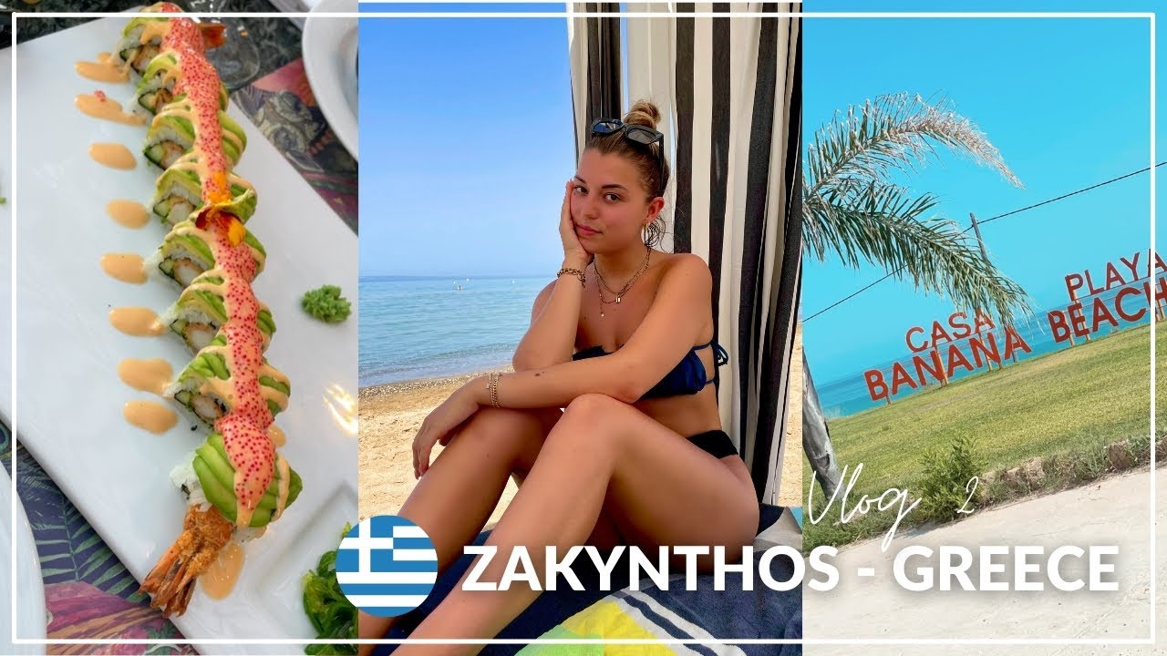 STRANDEN, UITETEN & ZAKYNTHOS-STAD 🌊🍣☀️🐚 | Zakynthos Vlog #2
