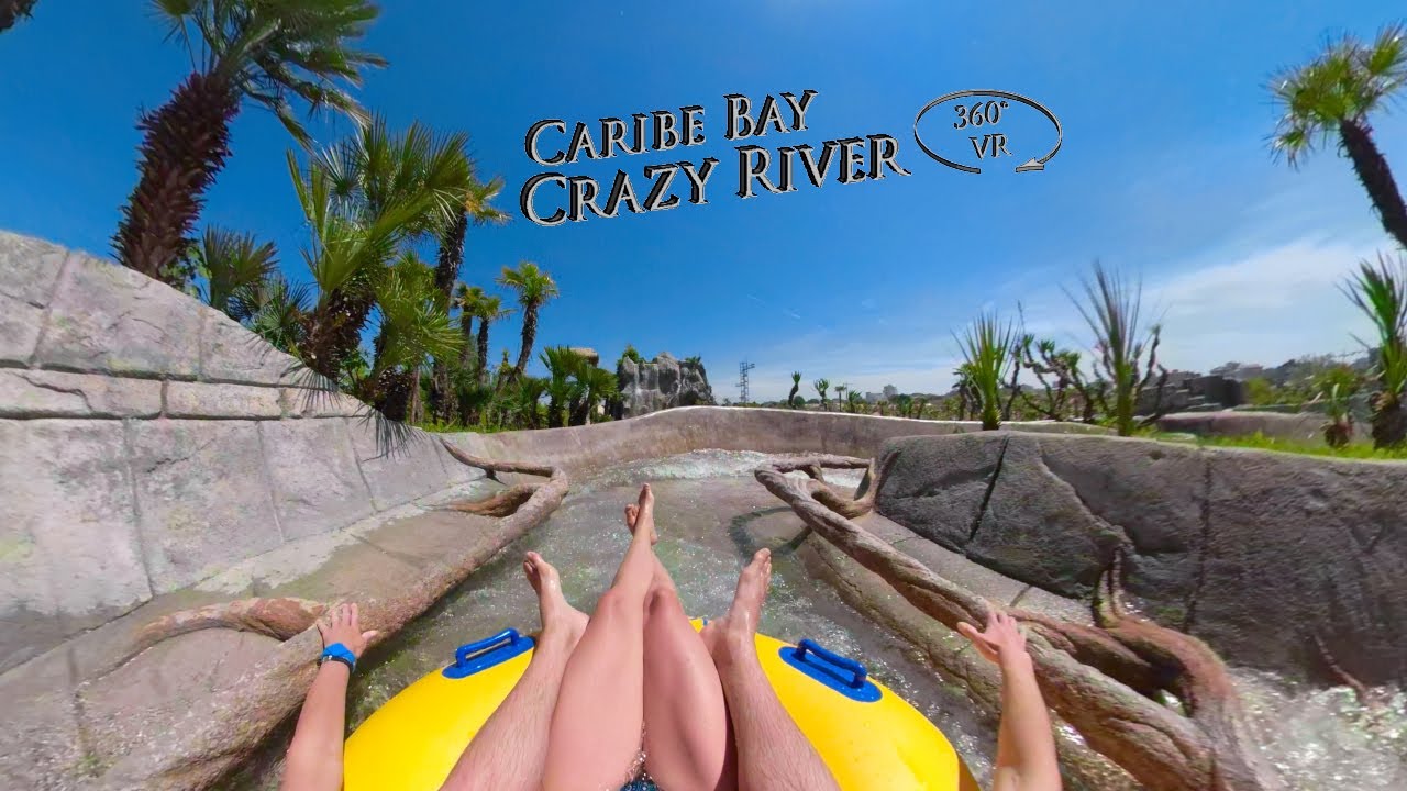 Caribe Bay Crazy River (right) 360° VR POV Onride