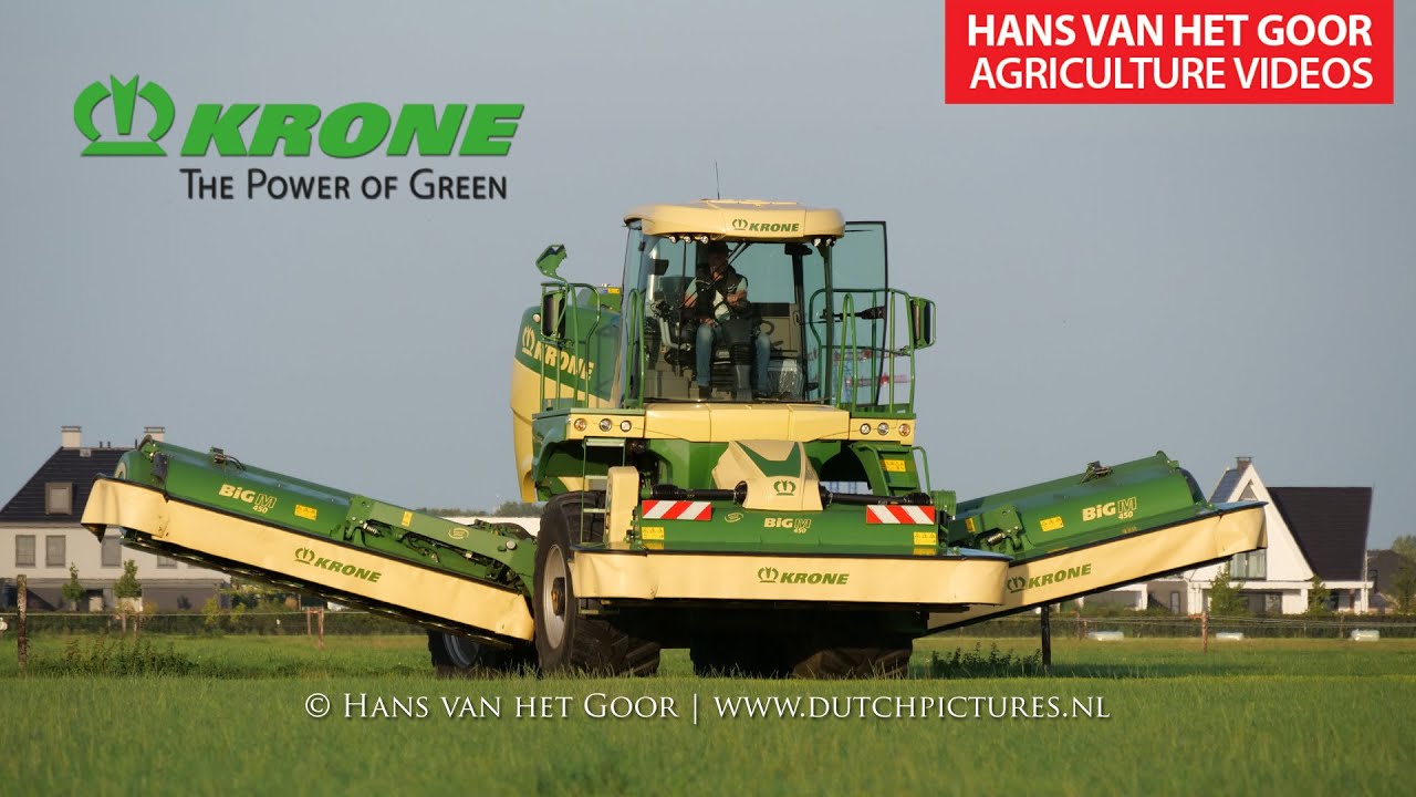 Krone Big M 450 + Big X 680 at Grass silage demo, Dronten - Voederwinningsdemonstratie - Abemec