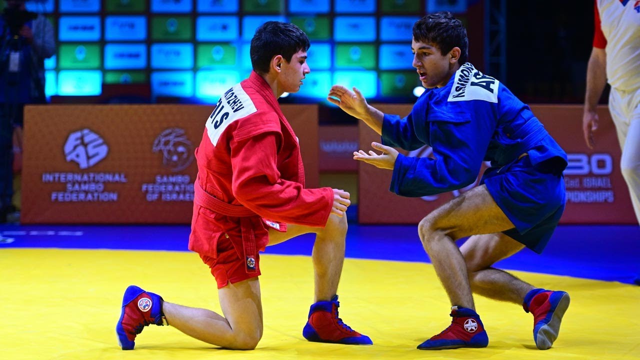 MAKHOZHEV Ismail vs SIMONYAN Narek. Cadets male 53 kg. European SAMBO Championships 2023