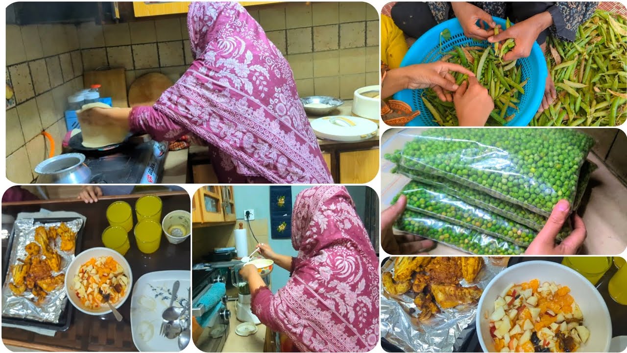How I Preserved 15kg Green Peas for a Whole Year | Housewife Ramadan Aftar Prep & Routine Vlog 🌙