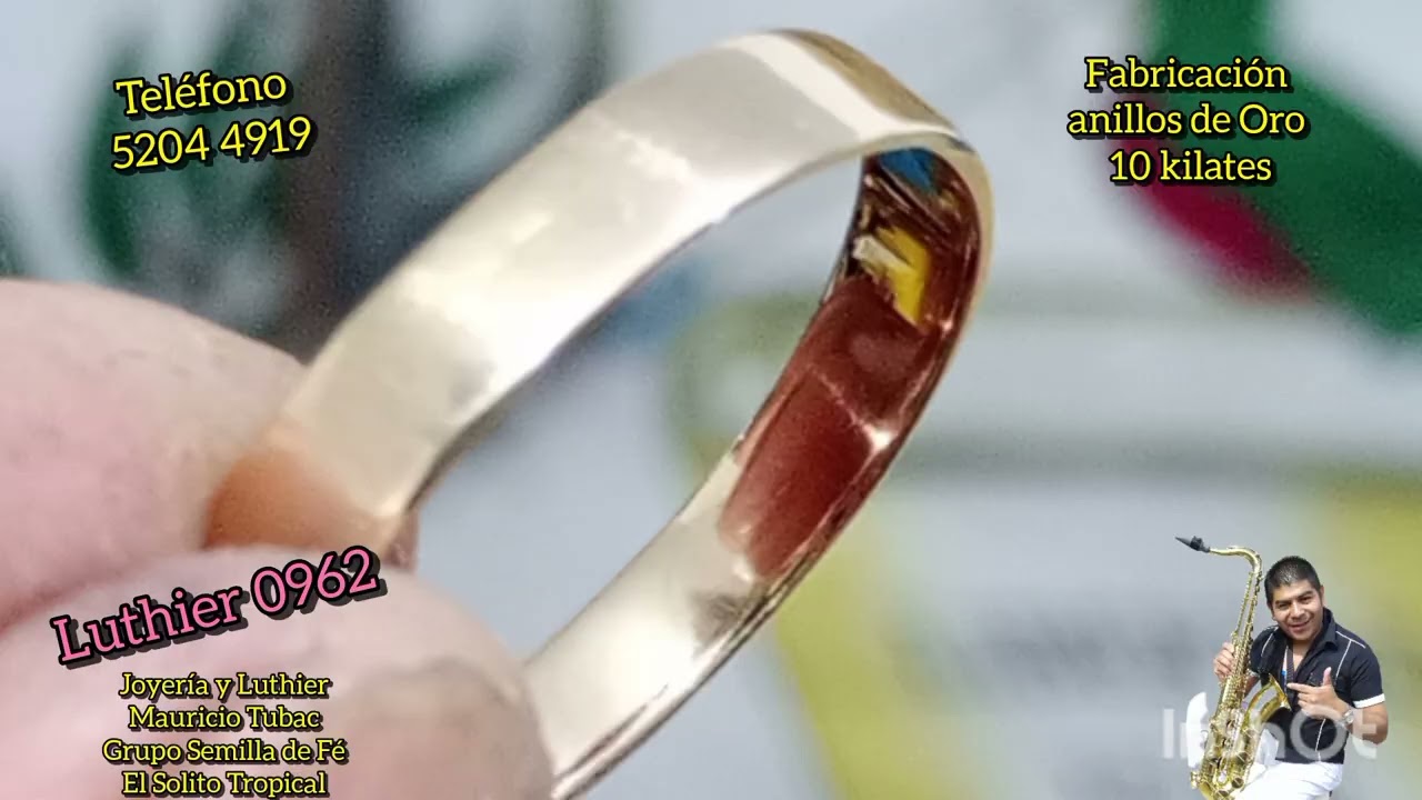 Anillos de Oro 10 kilates Joyería Mauricio Tubac 