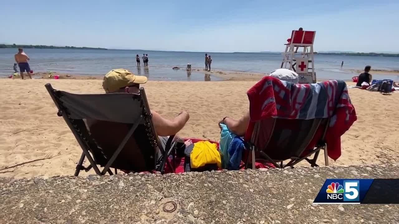 Beachgoers flock to Plattsburgh City Beach on opening weekend
