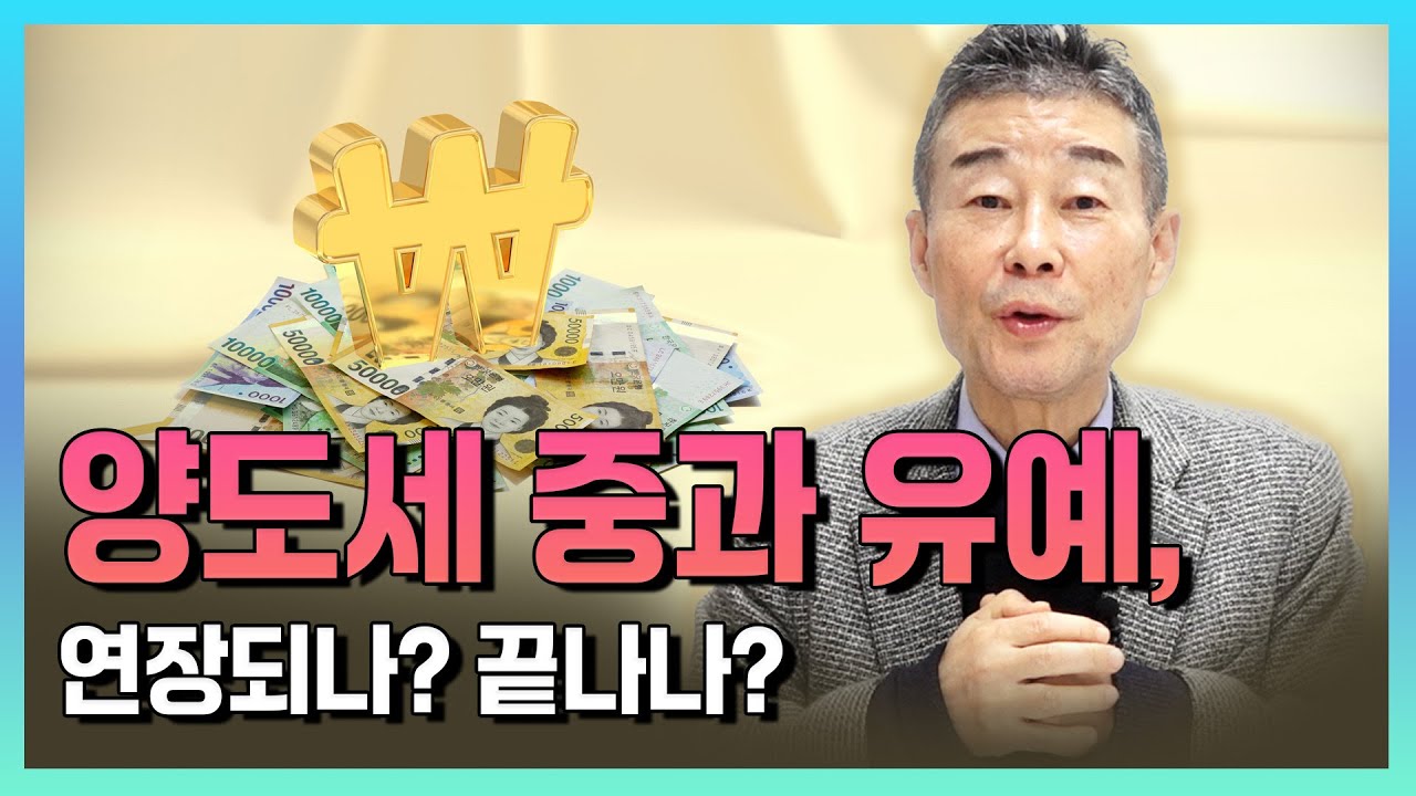 양도세 중과 유예 연장될까? 끝날까? / YTN고종완TV