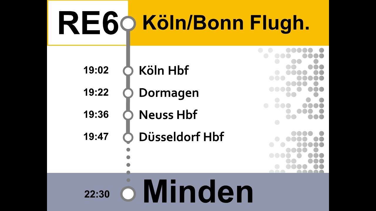 [National Express/RRX] Ansagen RE6 (RRX) Köln/Bonn - Minden