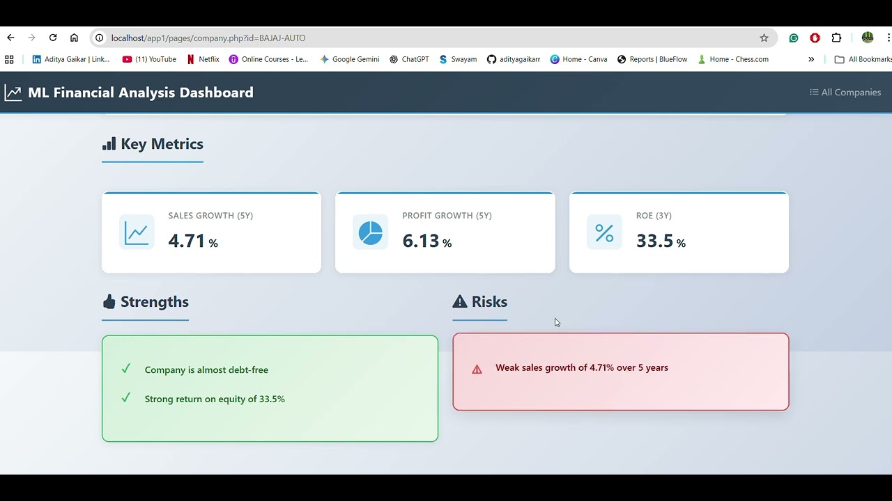 ML Financial Analyzer