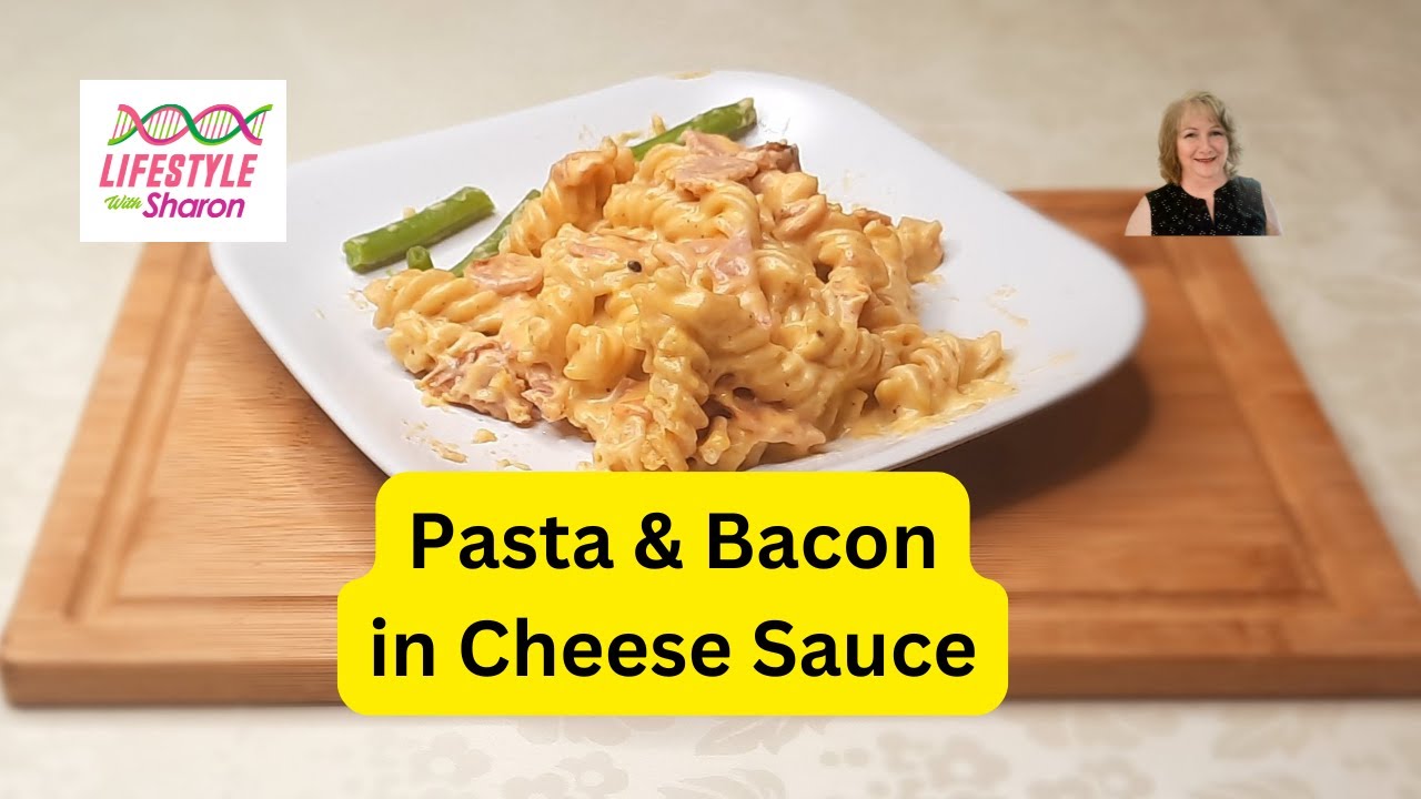 Pasta & Bacon in a Cheese Sauce | Delicious Pasta Dinner Idea |  lifestyle with sharon | #sharon