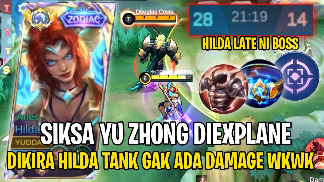 Emang Hilda Tank Sakit Damagenya? Ini Rahasianya - Top Global Hilda Gameplay - Mlbb