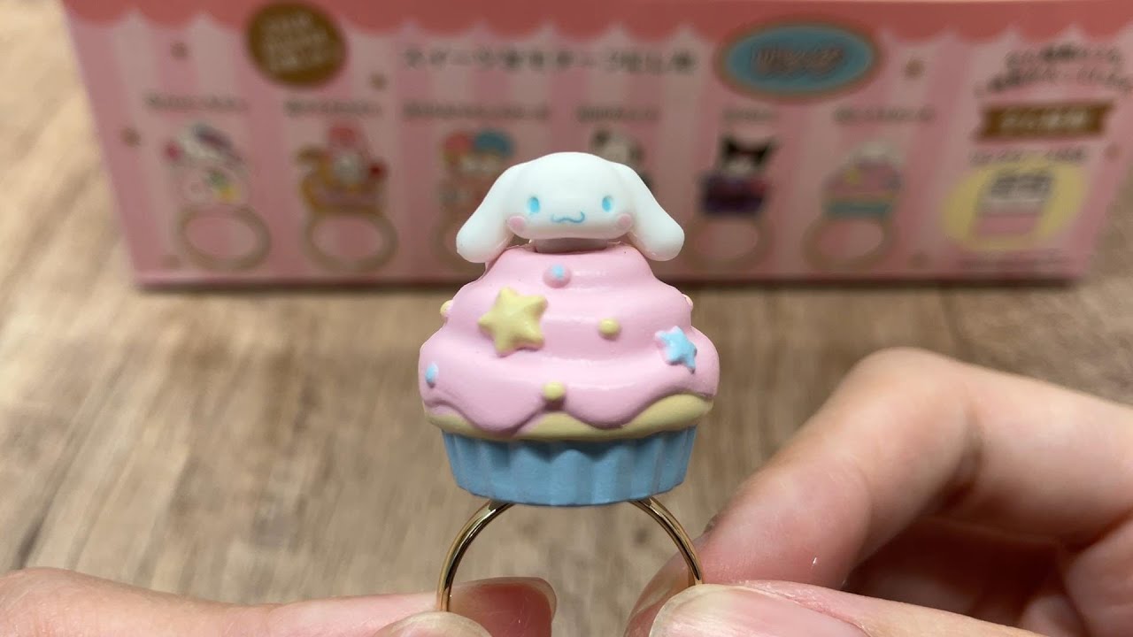 Sanrio Characters Kawaii Dessert Mini Secert Sweet Rings Full Set Unboxing