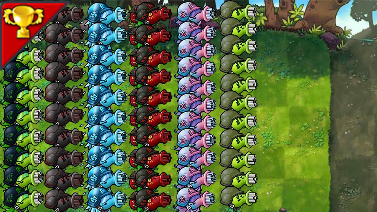 All Ultimate Pea Plants VS 100Jold Dr. Zomboss-------Plants vs Zombies