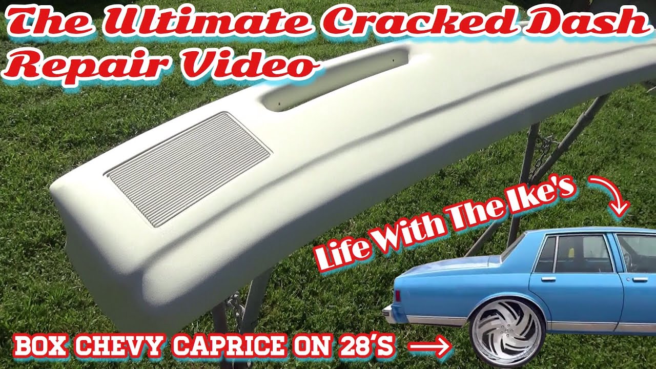 Cracked Dashboard Repair With Fiberglass - Box Chevy Caprice On 28's - How To Restore A Dash Pad