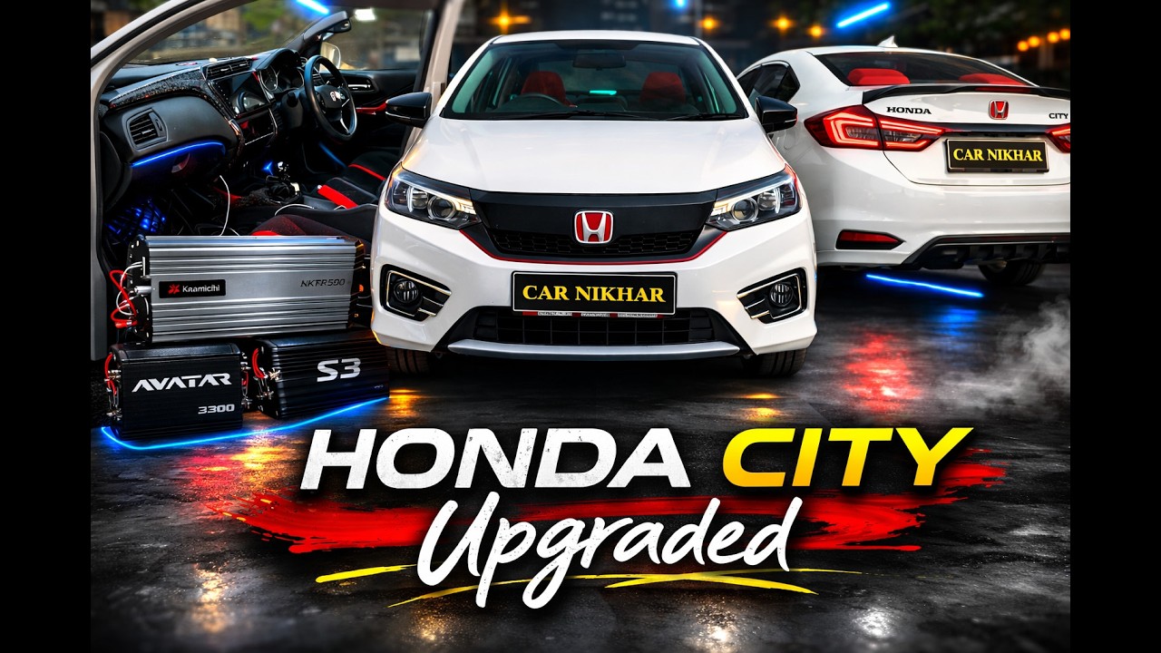 Honda City Modified 2026🔥 | Complete Upgrade – Lights, Audio & Custom Look