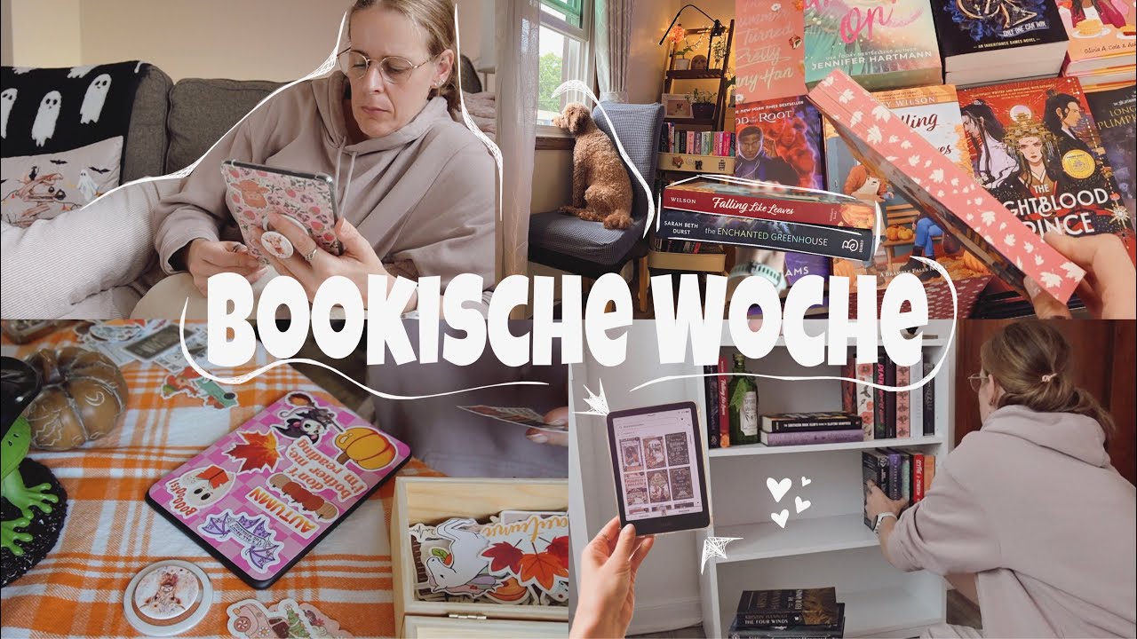 Bookische Woche 📚🍁 Neues Bücherregal + Tour | Bücher stöbern | Bücherei | Kindle dekorieren