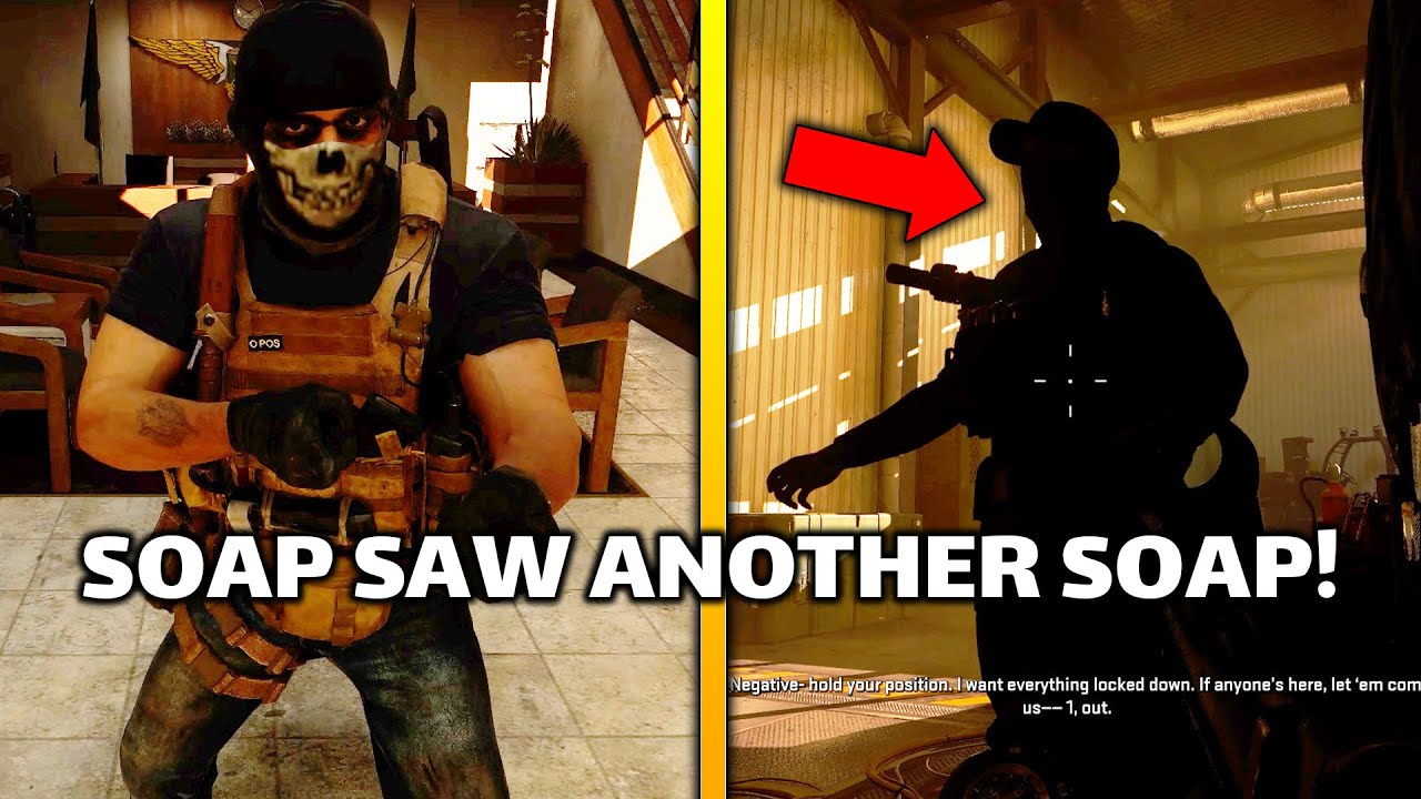 Соуп оказывается за дверью! | Миссия команды «Призрак» | Мелкие детали и интересные вещи | MW2 2022