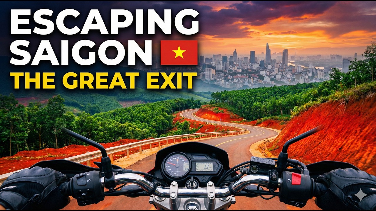 Escaping the 12 Million Motorbikes of Saigon 🇻🇳 My Toughest Exit Yet