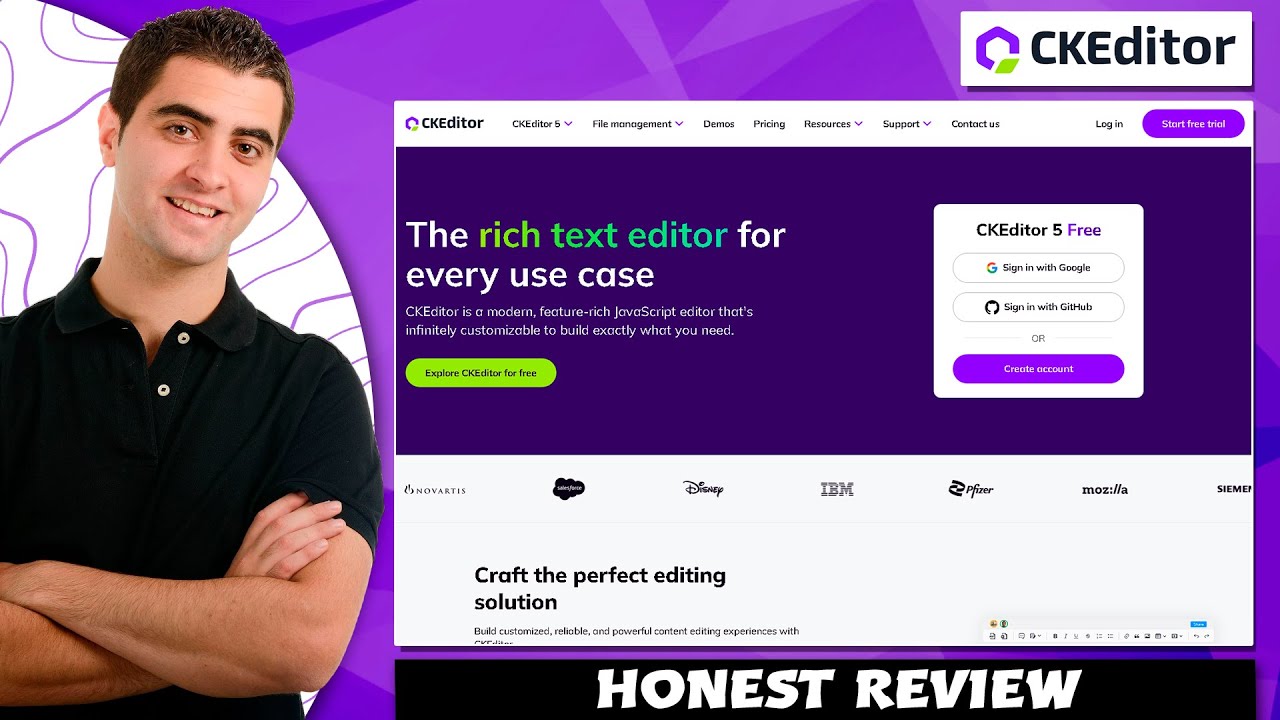 Честный обзор Ckeditor &mdash; лучший текстовый редактор с искусственным интеллектом для HTML и JS | Пл...