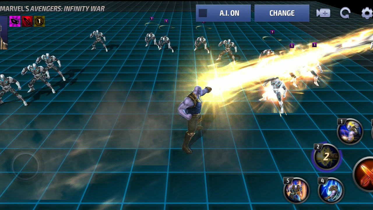 Marvel Future Fight - Thanos Skills/abilities animations