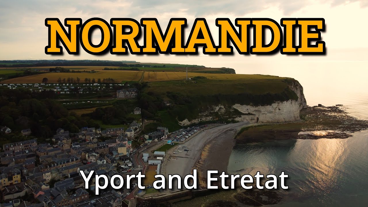 Yport and Etretat, Normandie, France - 4k Drone Footage