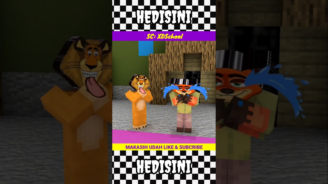 Nick wilde ikut tantangan memasukan bola 