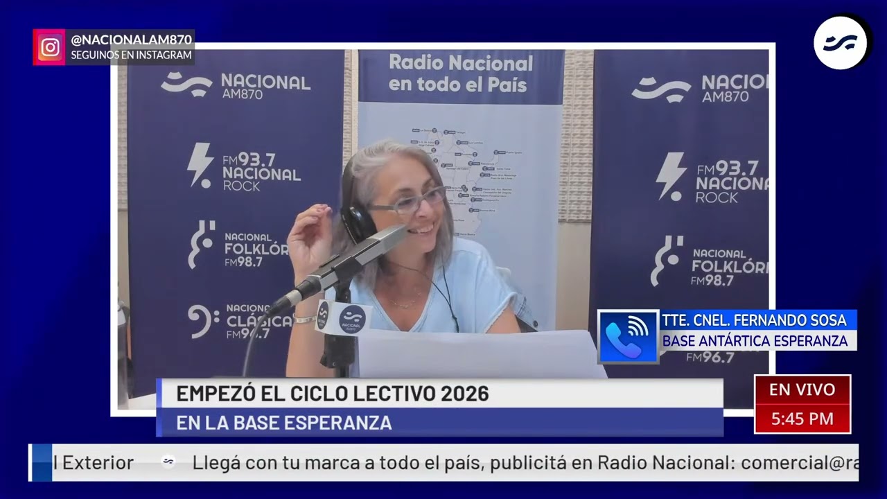 Comenzó el ciclo lectivo en la Escuela 38 de la Base Esperanza en la Antártida Argentina