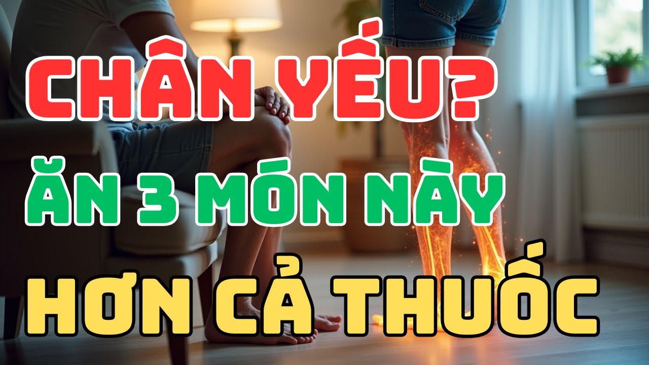 Người cao tuổi! CHÂN YẾU? Ăn ngay 3 loại thực phẩm này để tăng cường sức mạnh cho chân